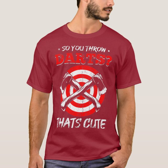 T-shirt Ax Te Jetant Des fléchettes Ax Throwers (Devant)