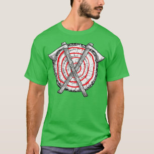 T-shirt Ax Throwing Bullseye Master Viking Warrior Axes