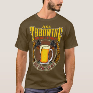 T-shirt Ax Throwing résout la moitié de mes problèmes Drôl