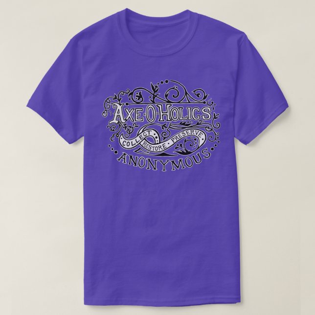 T-shirt AxeOHolics design pivotant anonyme (Design devant)