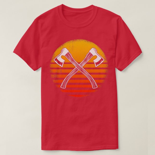 T-shirt Axes de projection de l'Axe et des Tomahawks (Design devant)