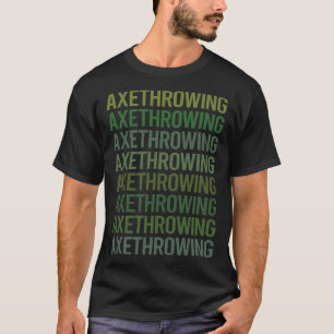 T-shirt Axes de projection de texte vert