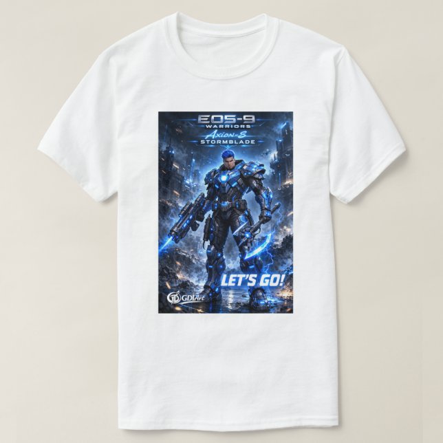 T-SHIRT - AXION-8 STORMBLADE - LET'S GO! (Design devant)