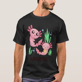 T-shirt Axolittle Cute Axolotl Pun Funny Little Sister Bro