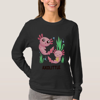 T-shirt Axolittle Cute Axolotl Pun Funny Little Sister Bro