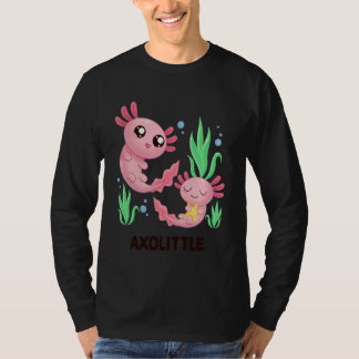 T-shirt Axolittle Cute Axolotl Pun Funny Little Sister Bro