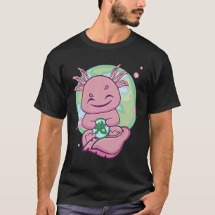 T-shirt Axolotal Avec Earth Kanji Pour Les Amateurs Japona