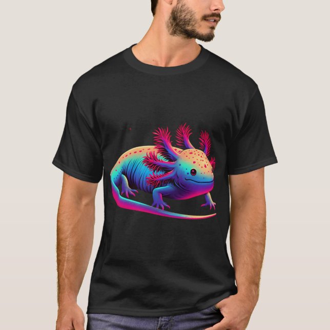 T-shirt Axolotl adorable - Salamandre alias Poisson Marcha (Devant)