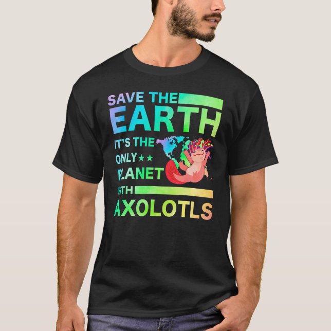 T-shirt Axolotl Amphibian   Sayings (Devant)