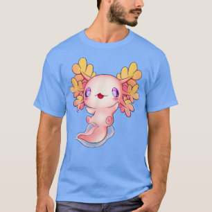 T-shirt Axolotl Anime Fish Cute Baby Lizard Kawaii Pastel