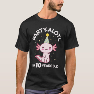 T-shirt Axolotl Anniversaire 10 ans 10ème Anniversaire Par