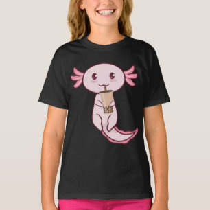 T-shirt Axolotl Apote Apote Animal Axolotl Bubble Thé Kawa