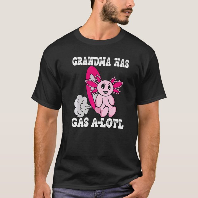 T-shirt Axolotl avec grand-mère au gaz a grand-mère au gaz (Devant)