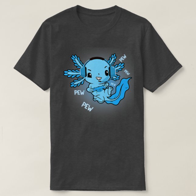 T-shirt Axolotl Axolotl Poisson Jouer Jeux Vidéo Lizard G (Design devant)
