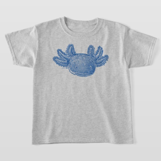 T-Shirt Axolotl - BLEU (Poser)