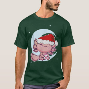T-shirt Axolotl Christmas Eve Japanese Kawaii Strawberry M
