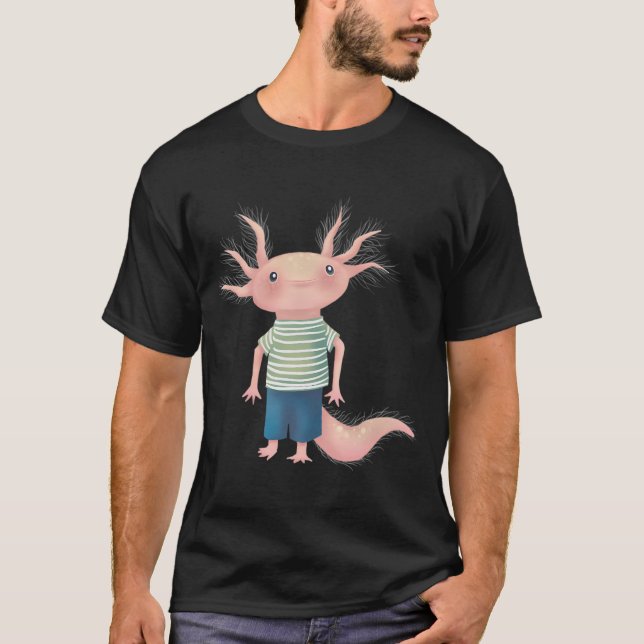 T-shirt axolotl courageux (Devant)