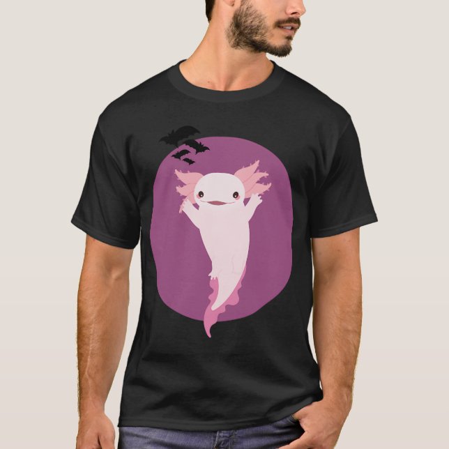 T-shirt axolotl d'Halloween (Devant)