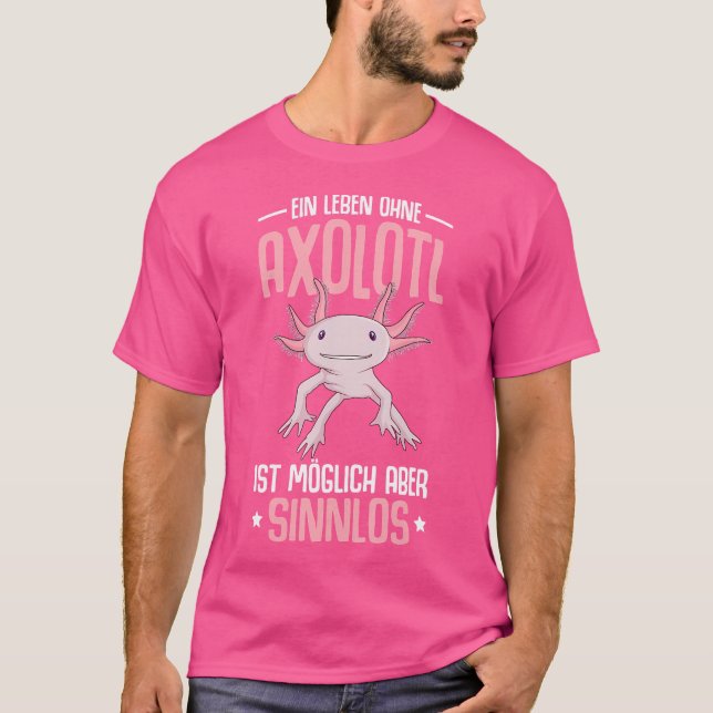 T-shirt Axolotl Dit Drôle Salamander (Devant)