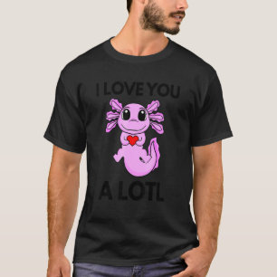 T-shirt Axolotl dit Ich liebe dich sehr