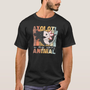 T-shirt Axolotl Est Mon Esprit Animal Cute Axolotl Vintage