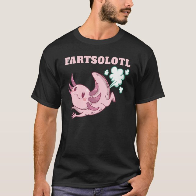 T-shirt Axolotl Fart Fartalotl poissons mexicains Animaux  (Devant)