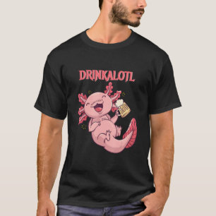 T-shirt Axolotl Funny Party Drinkalotl Partenaire Look Bee