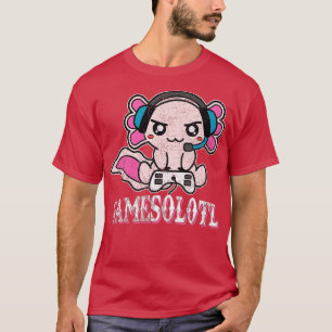 T-shirt Axolotl Gamesolotl Funny Jeu Vidéo Enfants Garçons