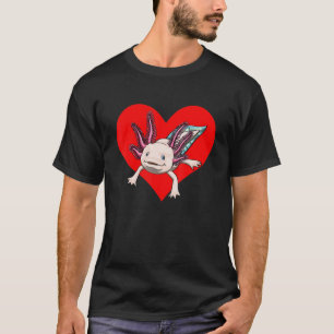 T-shirt Axolotl Heart Animal Femmes Poisson Mexicain Amphi