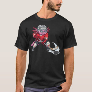 T-shirt Axolotl Hockey sur Glace Sportif Mignon Amoureux