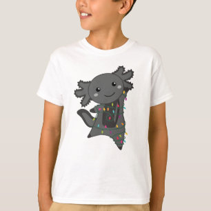 T-shirt Axolotl Joyeux Noël Animaux d'hiver Axolotls