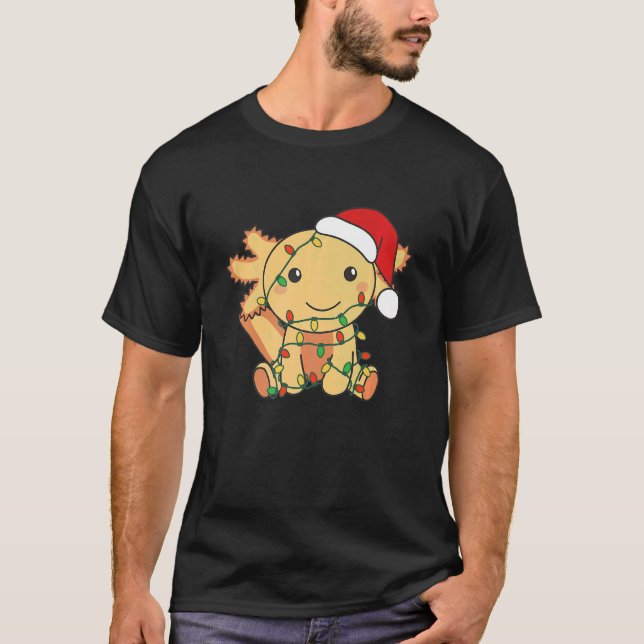 T-shirt Axolotl Joyeux Noël Axolotl hiver Noël (Devant)