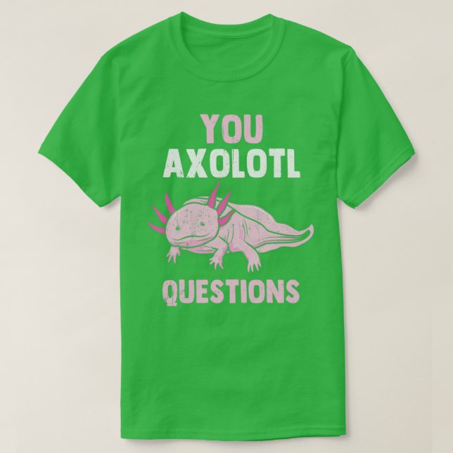 T-shirt Axolotl Larve Kufffig Aquarium Moch Lurch Cadeau (Design devant)