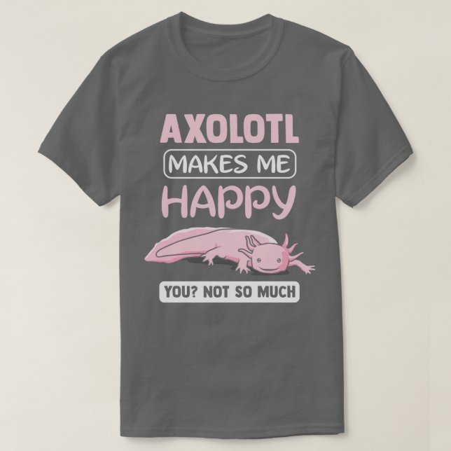 T-shirt Axolotl Larve Kufffig Aquarium Moch Lurch Cadeau C (Design devant)