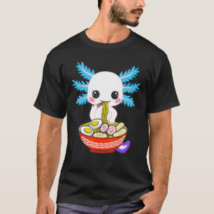 T-shirt Axolotl Manger Ramen nouilles Enfants Filles Ados