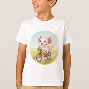 T-shirt Axolotl Mignon à Vélo
