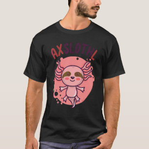 T-shirt Axolotl Paresseux Axslothl Salamandre Mexicain