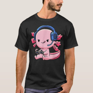 T-shirt Axolotl Poisson Vidéo Jeu Jeu Garçons Filles Anime