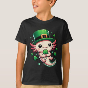 T-shirt Axolotl Saint Patricks Day Garçons Filles Axolotl