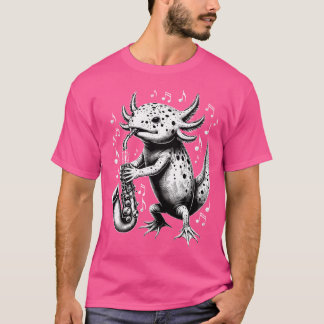 T-shirt Axolotl Saxophone Marching Band Jazz Saxophoniste