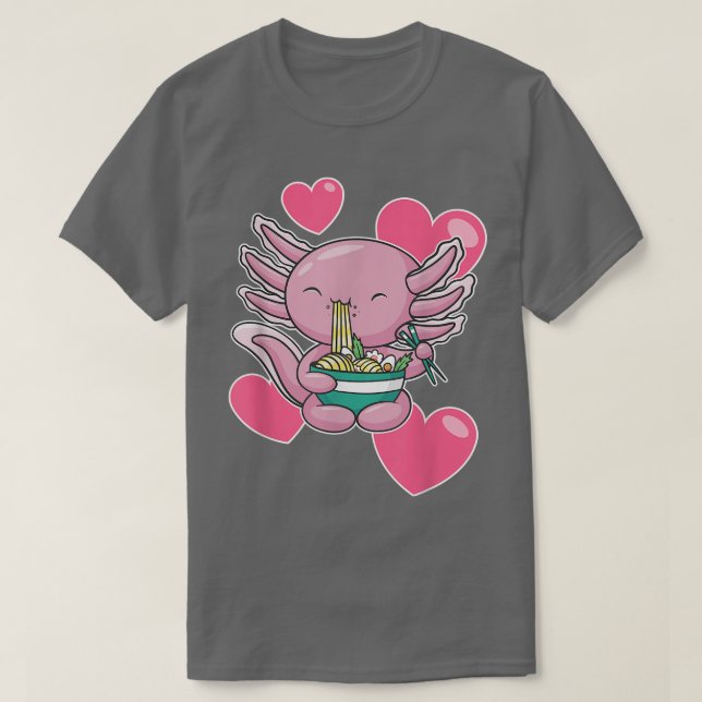 T-shirt Axolotl Valentine (Design devant)
