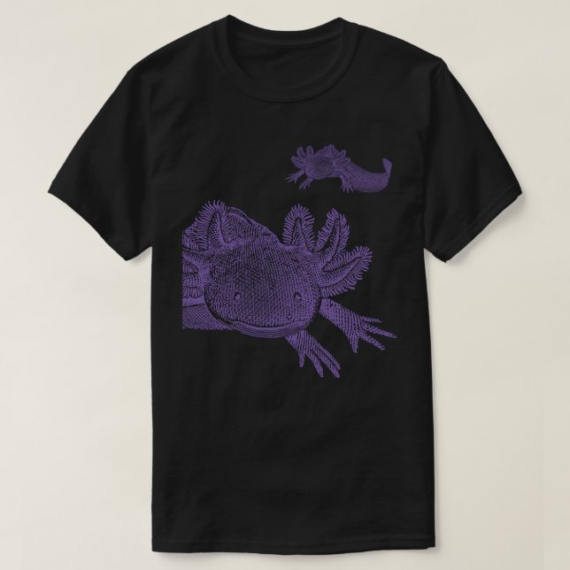T-Shirt Axolotl - VIOLET (Design devant)