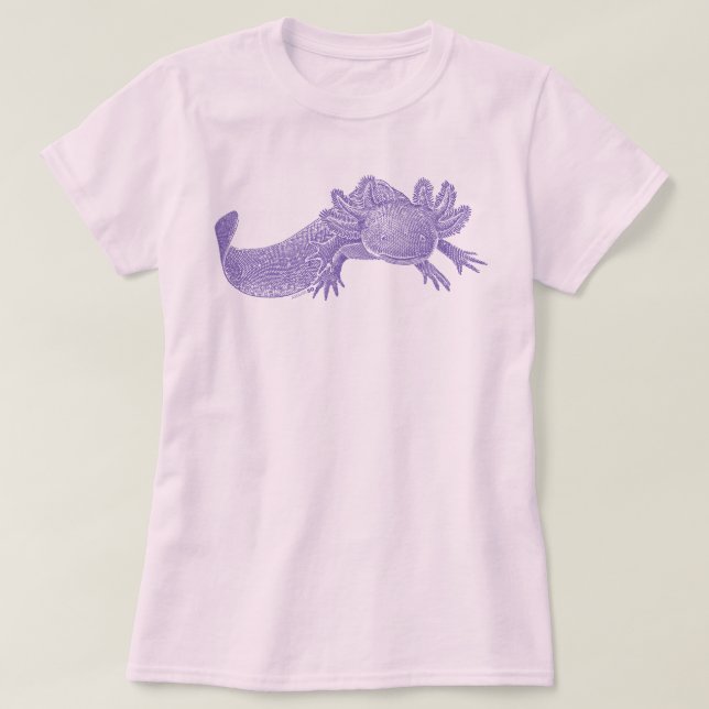 T-Shirt Axolotl - VIOLET (Design devant)