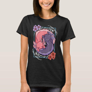T-shirt Axolotl Yin Yang Push Animaux de compagnie Cherry