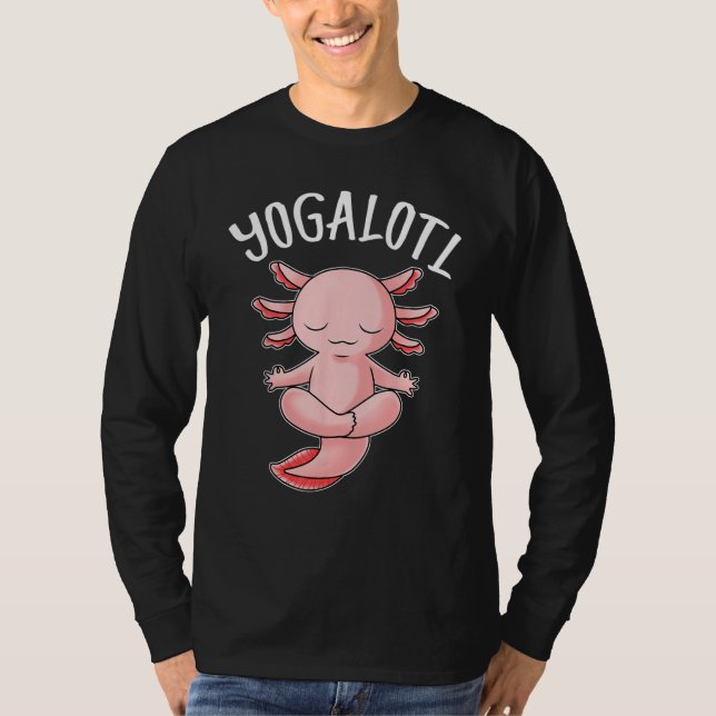 T-shirt Axolotl Yogalotl Meditation Yoga Funny Axolotl Rel (Devant)