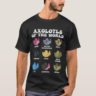 T-shirt Axolotles du monde Animaux doux Kawaii Axolotl