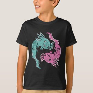 T-shirt Axolotls Yin Yang - Méditation Salamandre Mexicain