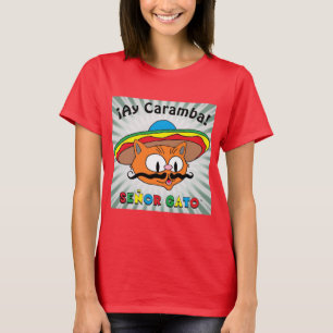 T-shirt ¡Ay Caramba! Le chat caricaturiste mexicain Señor