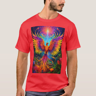 T-shirt Ayahuasca Phoenix : Un voyage fluorescent à Eden