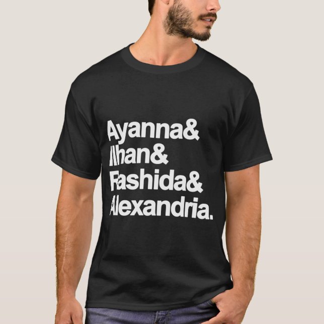 T-shirt Ayanna Ilhan Rashida Alexendria (Devant)